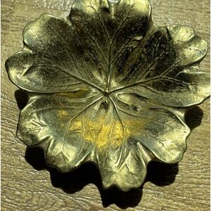 VA Metalcrafters gold tone dish